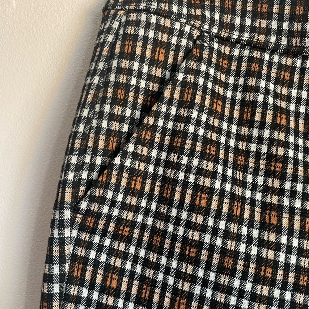 SO plaid high-rise leggings, size L with pockets - Picture 5 of 10